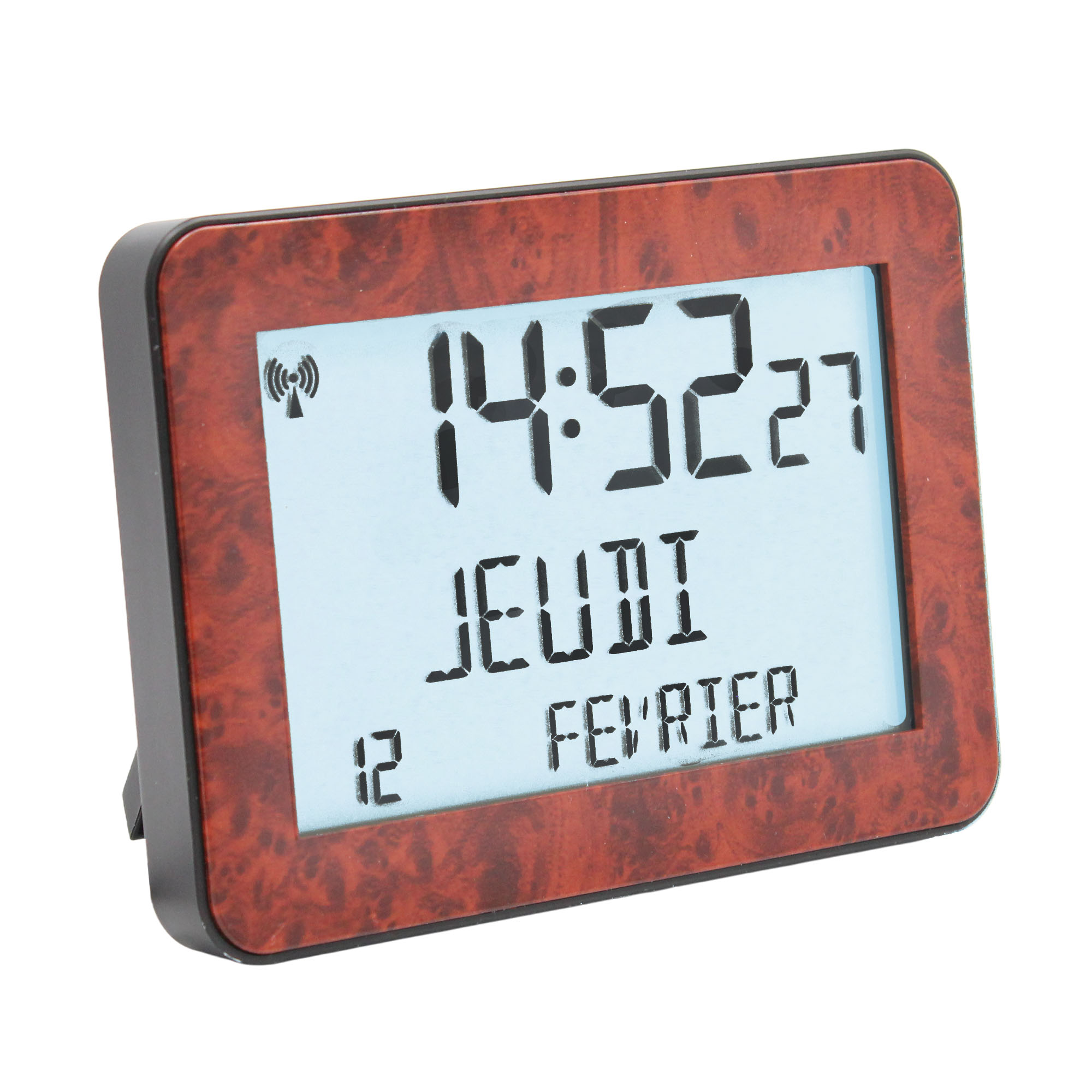 Horloge date complète "Wood"