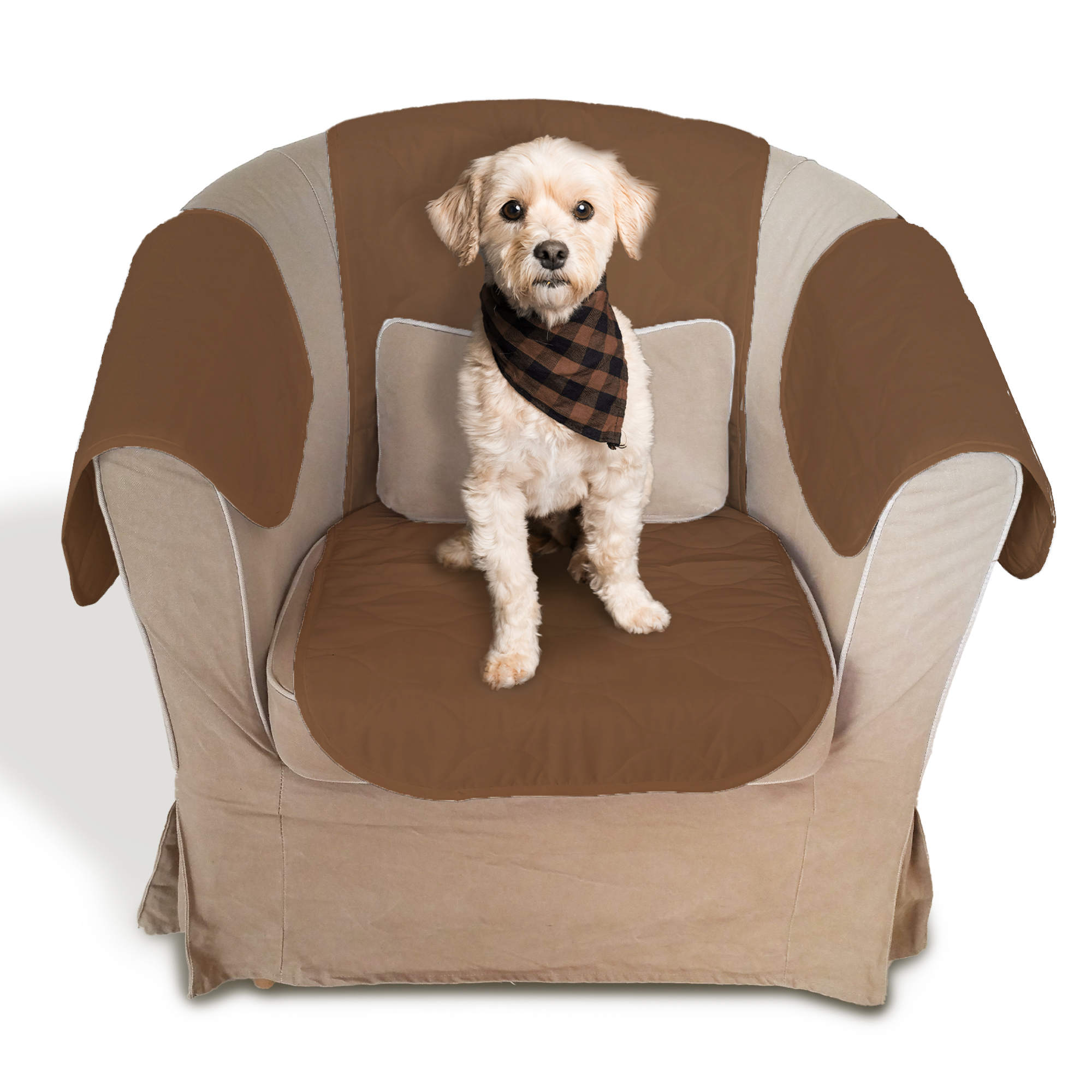 Protection de fauteuil Chocolat